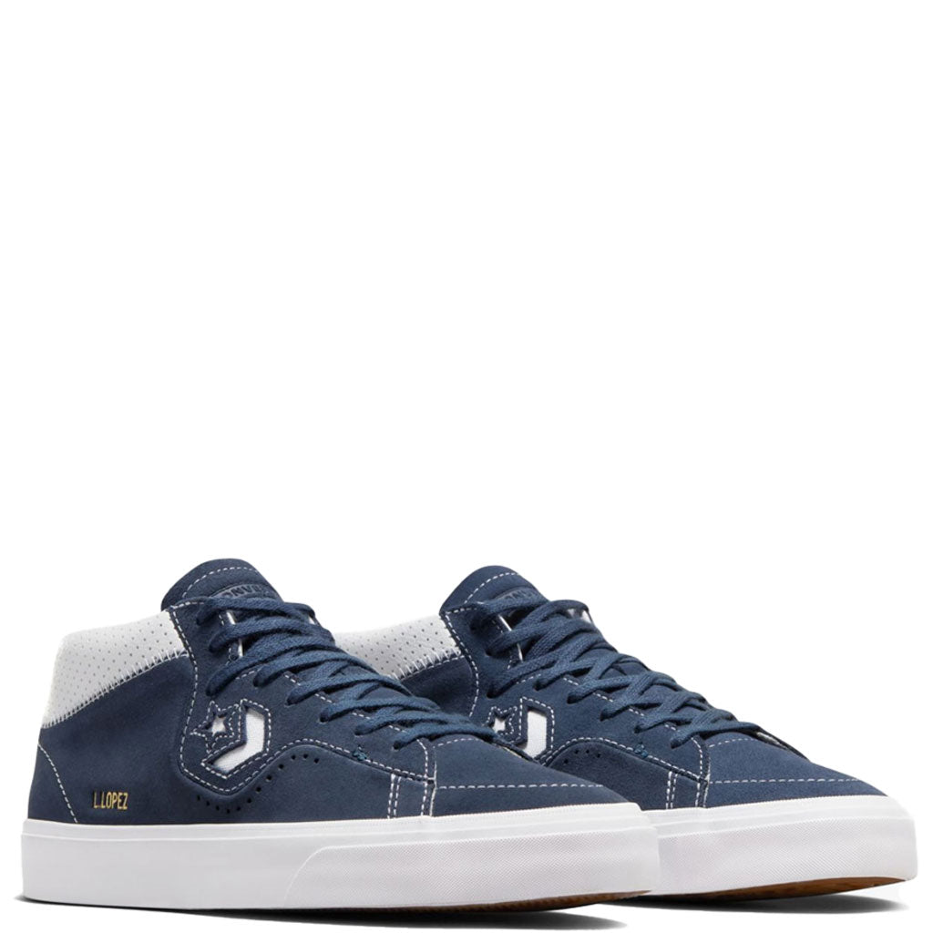 Converse Louie Lopez Pro Mid - Navy. Once again, CONS team rider Louie Lopez refines his signature model.Style A06235. Shop Converse CONS skate shoes with Pavement online with fast, free NZ shipping. Buy now, pay later with Afterpay and Laybuy. Pavement, Dunedin's independent skate shop since 2009.
