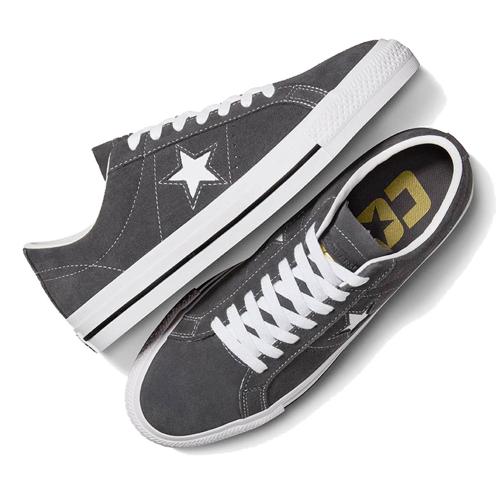CONVERSE ONE STAR PRO SUEDE LOW - DARK MATTER/WHITE/BLACK