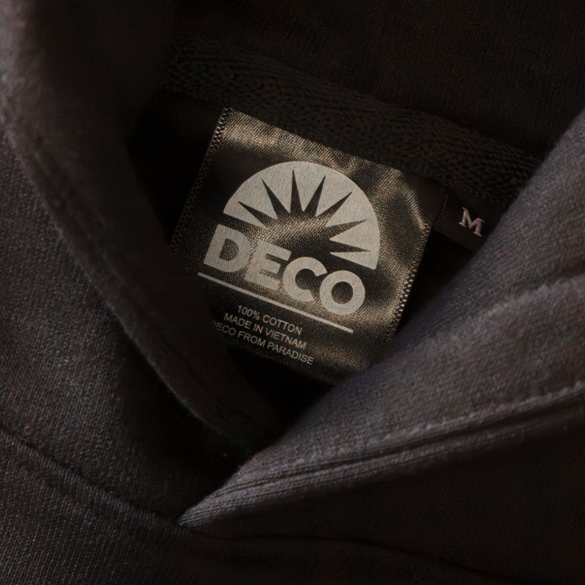 DECO FOREVER EMBROIDERED HOODIE - BLACK