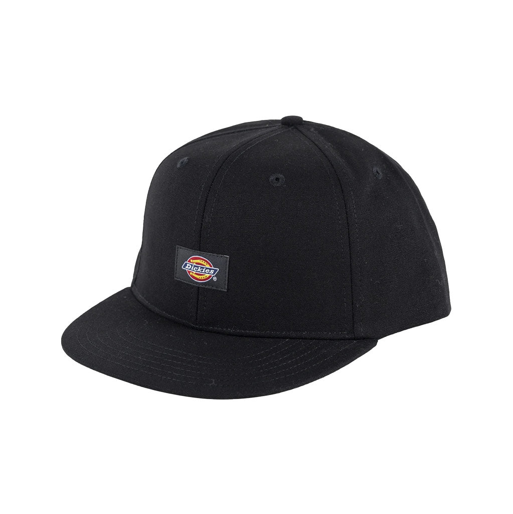 Dickies Carpenter 6 Panel Cap - Graphite. Classic Label Patch Sewn Front. Structured Front Panels. Snapback Closure. OSFA. 