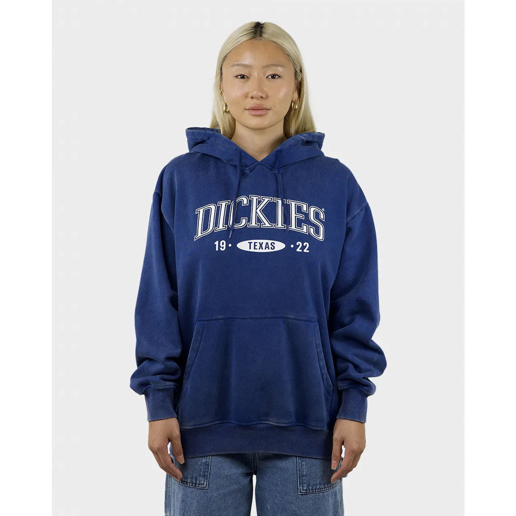 Dickies Galveston Slouch Pullover Hood - Royal Blue Acid Wash. An essential garment crafted from heavyweight brushed fleece that's pigment-dyed and enzyme-washed for a worn-in feel. Product Code DW124-HO01. Shop Dickies online with Pavement and enjoy free NZ shipping over $150. 