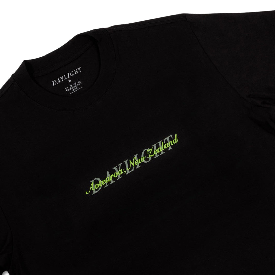 Daylight Aotearoa Tee in Black/Stone/Moss | Shop Daylight Skateboards online with Pavemetn Skate Store with free Aotearoa NZ shipping on orders over $100!