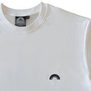 Deco Forever Embroidered Tee in White | Free Aotearoa NZ shipping on Deco Skatebaords orders with Pavement Skate Store over $100*!