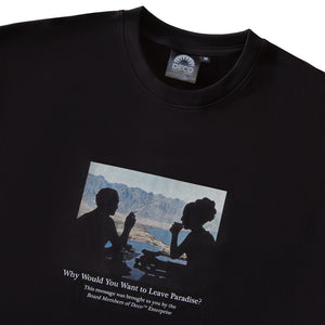 Deco From Paradise Tee in Black | Free Aotearoa NZ shipping on Deco Skatebaords orders with Pavement Skate Store over $100*!