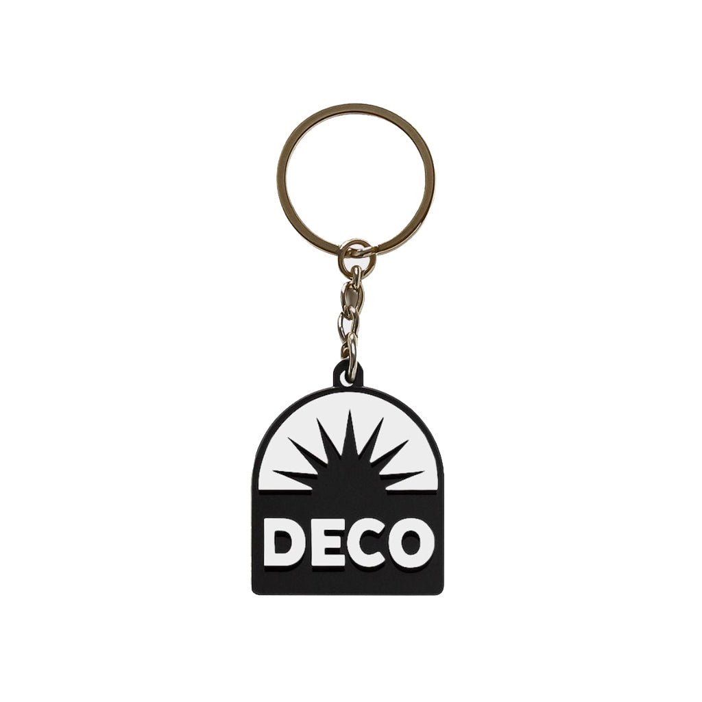 Deco Sunburst Keychain - Black | Free Aotearoa NZ shipping on Deco Skatebaords orders with Pavement Skate Store over $100*!