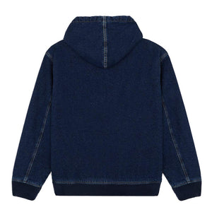 Dickies Denim Full Zip Hoodie Jacket in Dark Indigo | Free Aotearoa NZ shipping over $100* when you buy Dickies online with Pavement Skate Store.