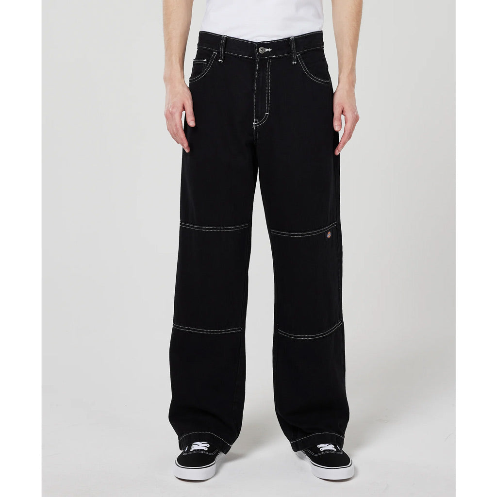 Dickies Double Knee Jeans in Black Denim. DK011801G29-G29 | Free Aotearoa NZ shipping over $100* when you shop Dickies online with Pavement Skate Store!