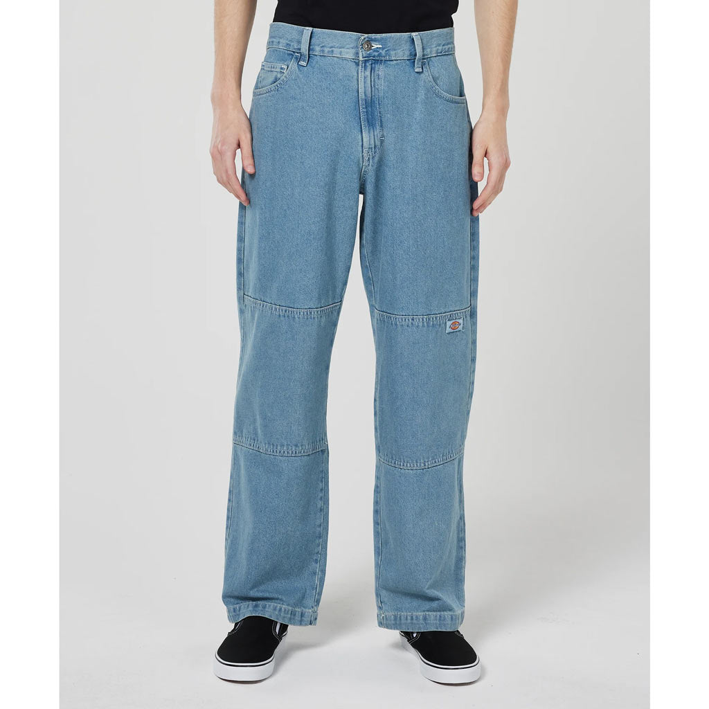Dickies Double Knee Jeans - Light Denim. DK011801G30-G30 | Free Aotearoa NZ shipping over $100* when you shop Dickies online with Pavement Skate Store!