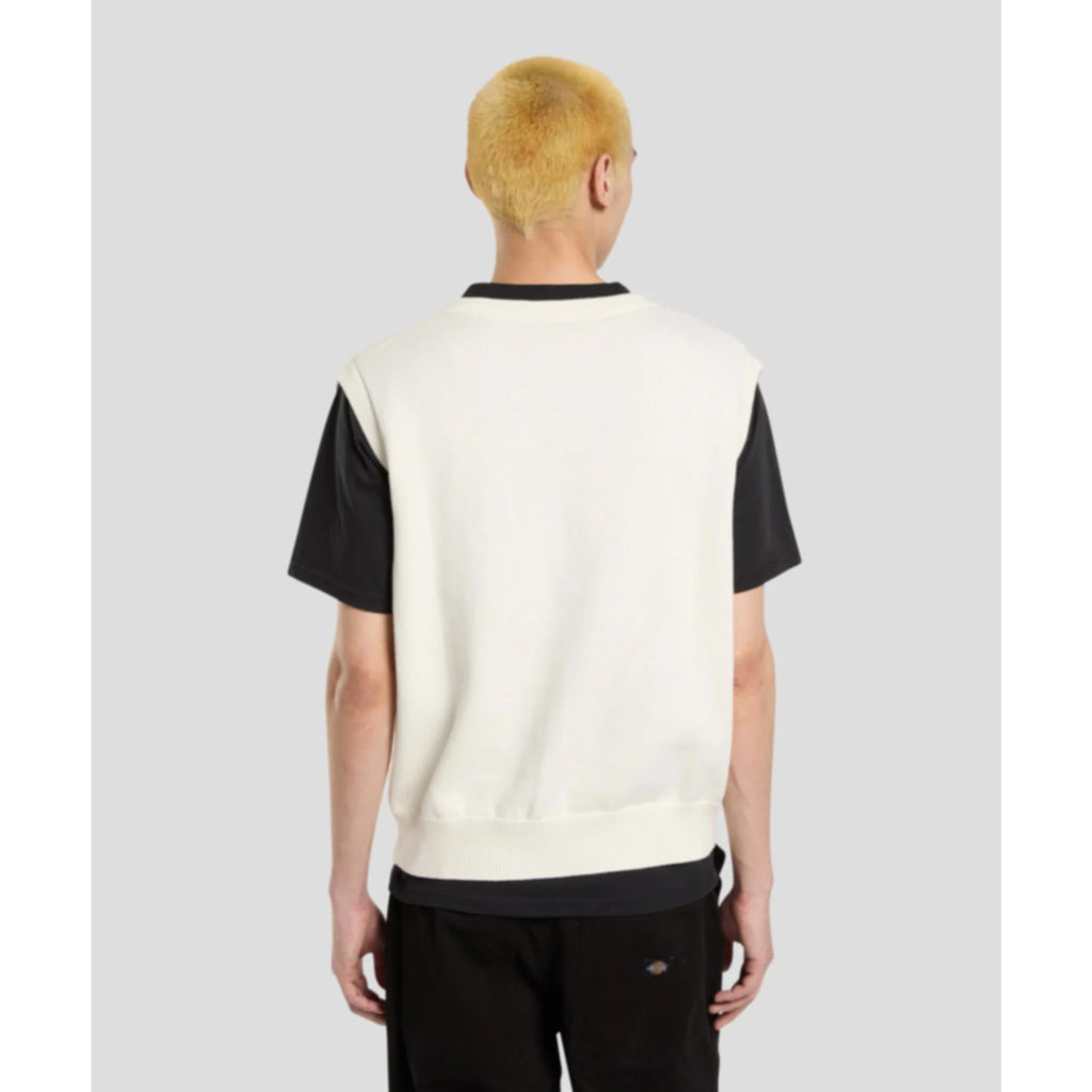 Dickies Knitted Vest - Egret. DK0A87OYC48-C48 | Free Aotearoa NZ shipping over $100* when you shop Dickies online with Pavement Skate Store!