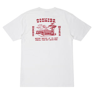 Dickies Motor Service Short Sleeve Tee - White. Classic fit short sleeve tee. 100% cotton. Screen print front and back. DM324-SS03. Shop new seasons Dickies online with Pavement Skate Shop! Free Aotearoa NZ shipping over $100*