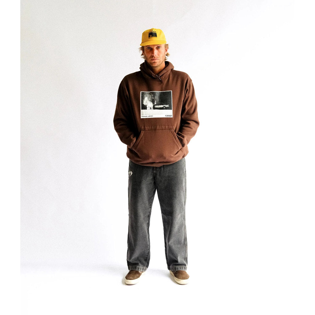 Former Ignite Hood in Brown | Shop Former Merchandise clothing online with Pavement Skate Store with free Aotearoa NZ shipping over $100*!