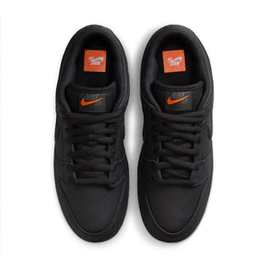 Nike SB Dunk Low Pro Skate Shoes - Triple Black. Orange Label release. Style: FJ1674-001. Free shipping across Aotearoa New Zealand. Shop Nike SB skateboarding shoes, clothing and accessories online with Dunedin's independent skate store, Pavement.