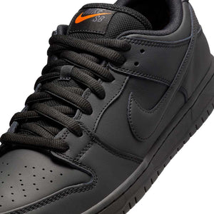 Nike SB Dunk Low Pro Skate Shoes - Triple Black. Orange Label release. Style: FJ1674-001. Free shipping across Aotearoa New Zealand. Shop Nike SB skateboarding shoes, clothing and accessories online with Dunedin's independent skate store, Pavement.