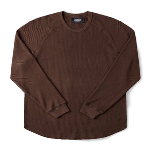 Former AG Raglan Waffle in Brown | Free Aotearoa NZ shipping on your Former clothing order over $100* with Pavement Skate Shop! 