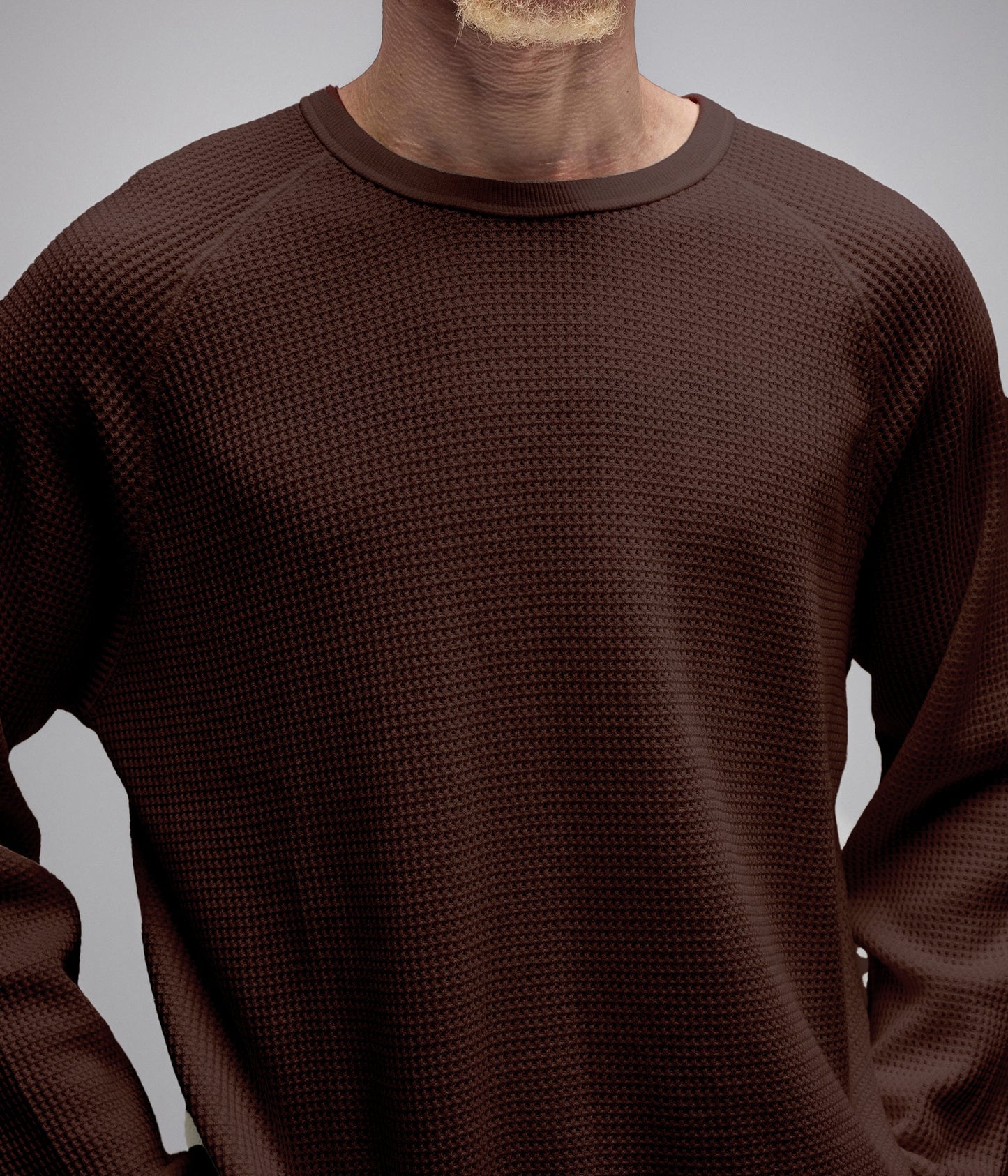 Former AG Raglan Waffle in Brown | Free Aotearoa NZ shipping on your Former clothing order over $100* with Pavement Skate Shop! 