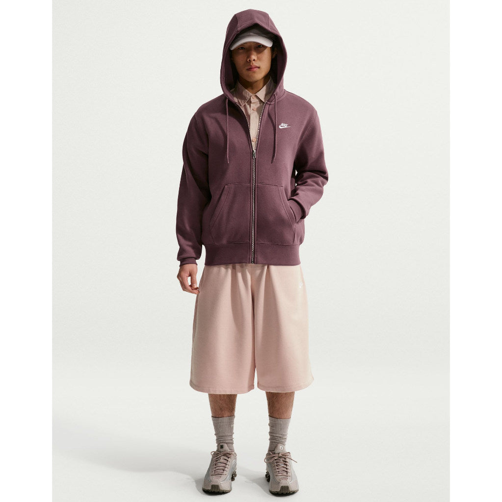 Nike Club Full Zip Hoodie in Tattoo/Tattoo/White | Free Aotearoa NZ shipping on Nike SB clothing orders over $100* with Pavement Skate Store!