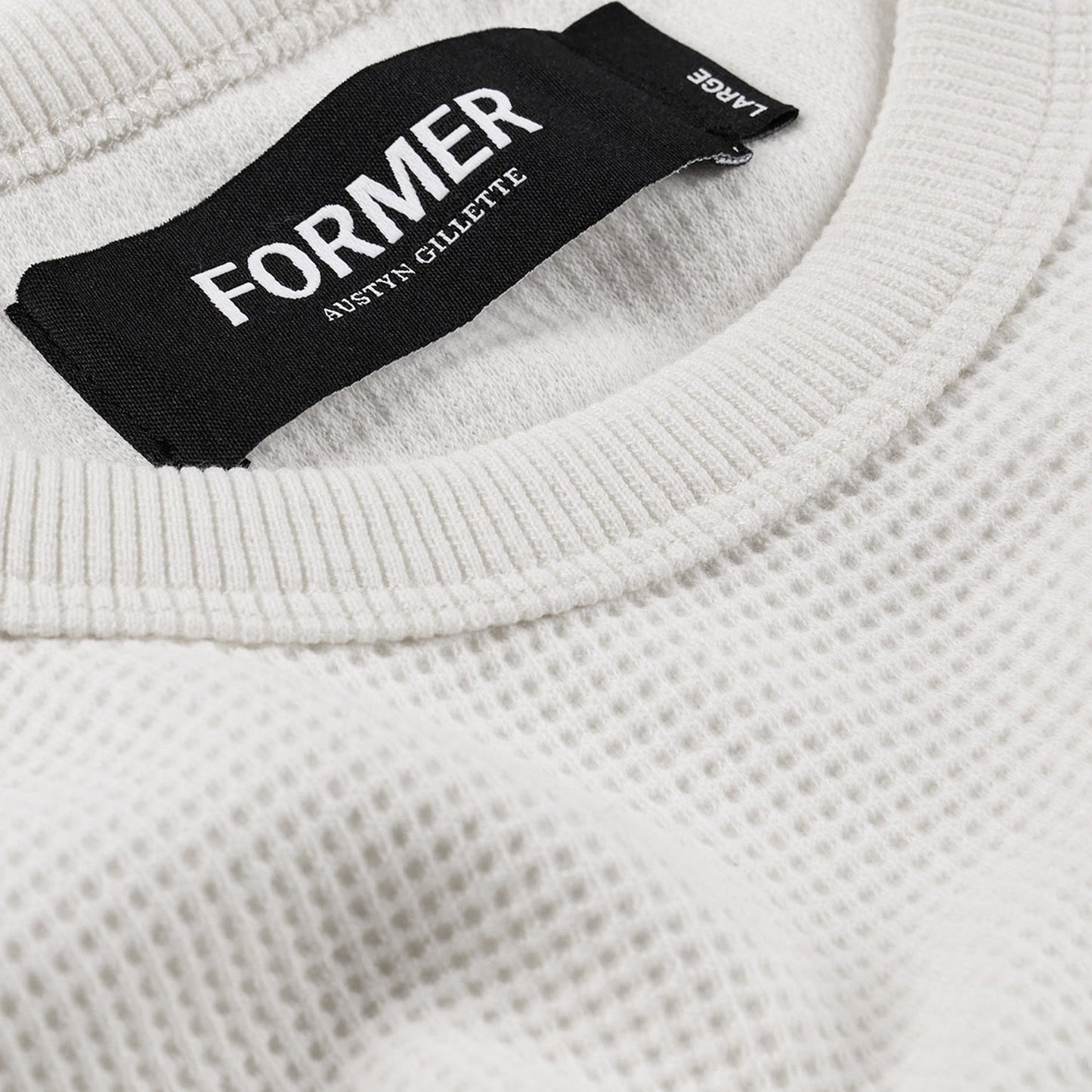 Former AG Raglan Waffle in Bone | Shop Former Merchandise clothing online with Pavement Skate Store with free Aotearoa NZ shipping over $100*!