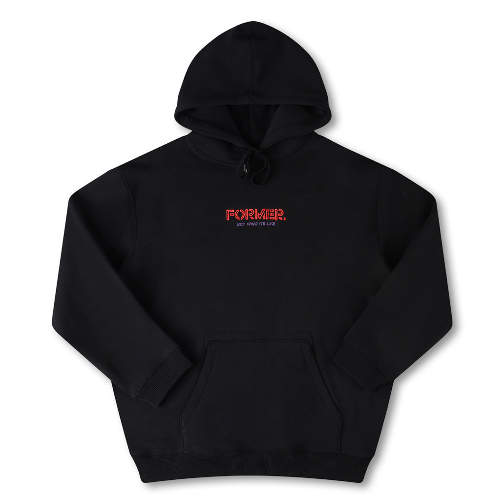Former Global Mind Yardage Hood Black | Free Aotearoa shipping over $100* when you shop Former online with Pavement Skate Store.