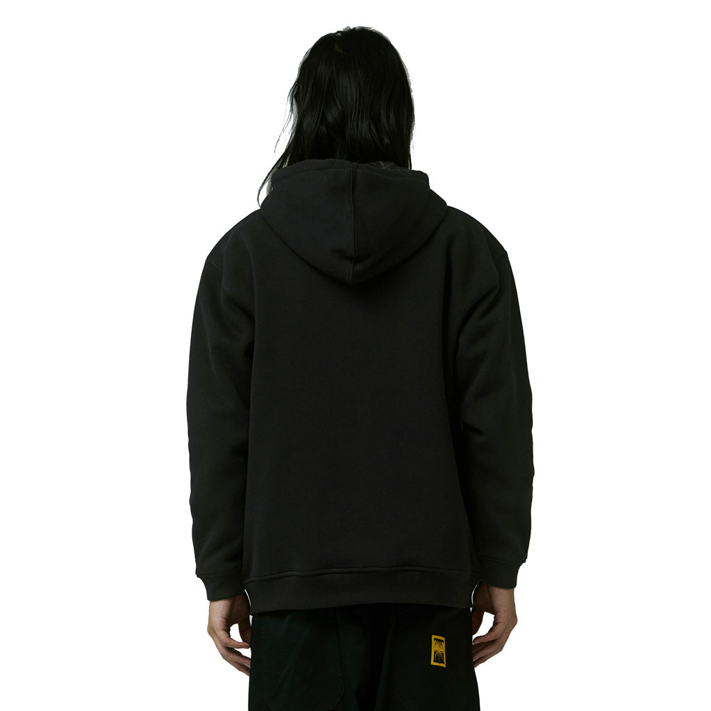 Former Global Mind Lined Zip Thru Hood - Black | Free Aotearoa shipping over $100* when you shop Former online with Pavement Skate Store.