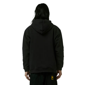 Former Global Mind Lined Zip Thru Hood - Black | Free Aotearoa shipping over $100* when you shop Former online with Pavement Skate Store.