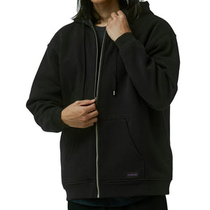 Former Global Mind Lined Zip Thru Hood - Black | Free Aotearoa shipping over $100* when you shop Former online with Pavement Skate Store.