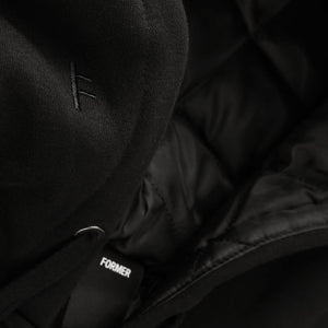 Former Global Mind Lined Zip Thru Hood - Black | Free Aotearoa shipping over $100* when you shop Former online with Pavement Skate Store.