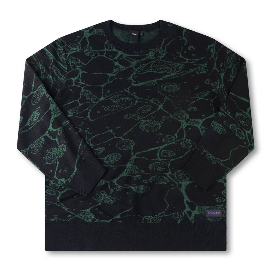 Former Global Mind Crew Knit - Black | Free Aotearoa shipping over $100* when you shop Former online with Pavement Skate Store.