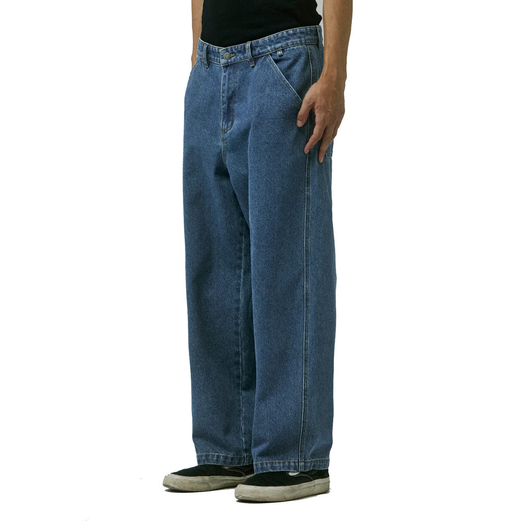 Former Reynolds Flatline Denim Pant - Dark Blue | Free Aotearoa shipping over $100* when you shop Former online with Pavement Skate Store.