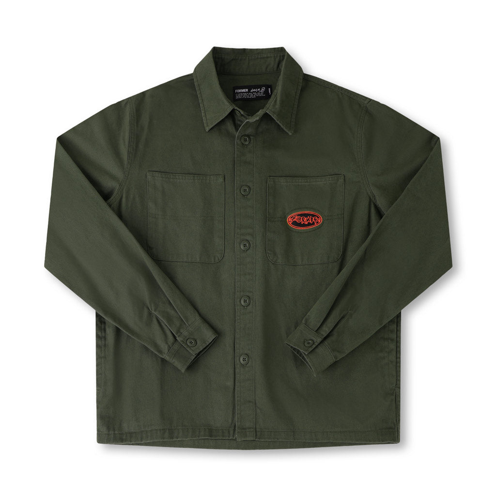 Former Reynolds Flatine LS Overshirt - Surplus | Free Aotearoa shipping over $100* when you shop Former online with Pavement Skate Store.