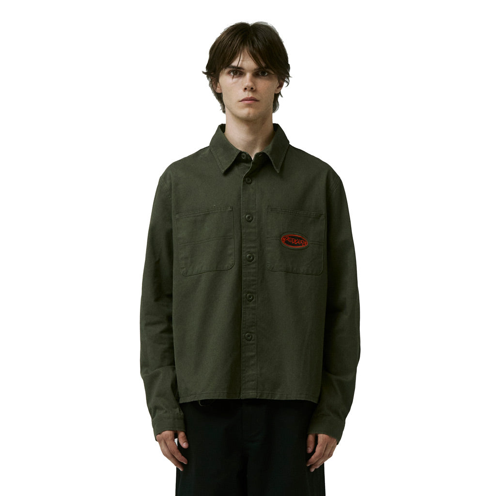 Former Reynolds Flatine LS Overshirt - Surplus | Free Aotearoa shipping over $100* when you shop Former online with Pavement Skate Store.