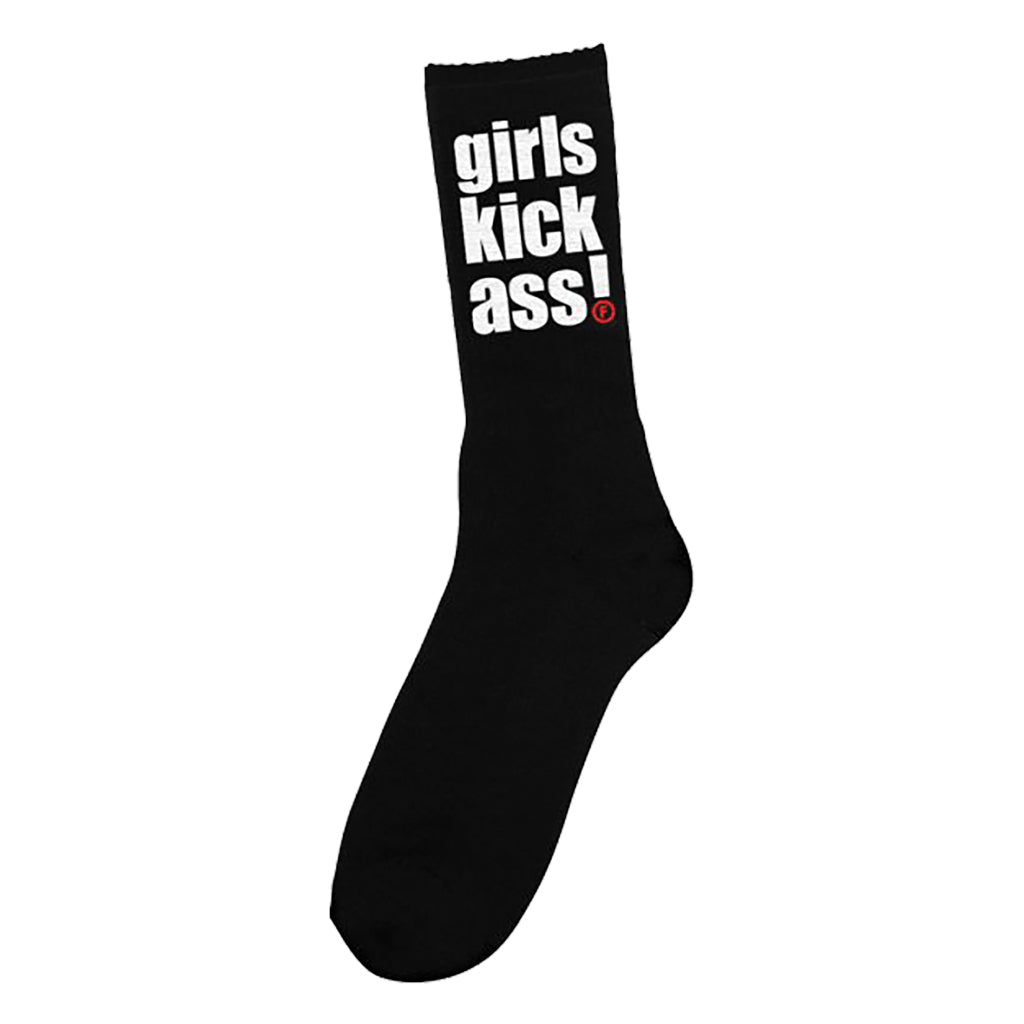 Foundation Girls Kick Ass Socks in Black. Shop Foundation Skateboards online with Pavement Skate Store! Free Aotearoa shipping over $100* when you order online.