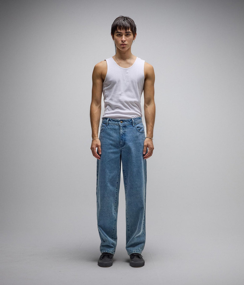 Former Crux Denim Pant in Washed Blue | Free Aotearoa NZ shipping on your Former clothing order over $100* with Pavement Skate Shop!