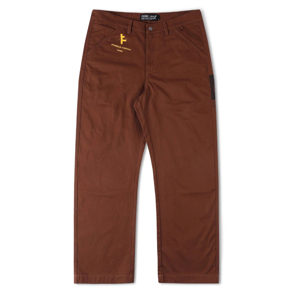 Former DXD Reynolds Work Pant in Brown | Shop Former Merchandise clothing online with Pavement Skate Store with free Aotearoa NZ shipping over $100*!