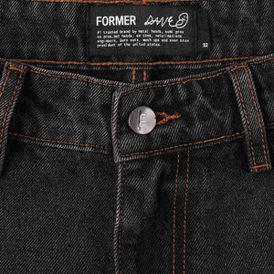 Former DXD Reynolds Denim Pant Washed Black | Shop Former Merchandise clothing online with Pavement Skate Store with free Aotearoa NZ shipping over $100*!