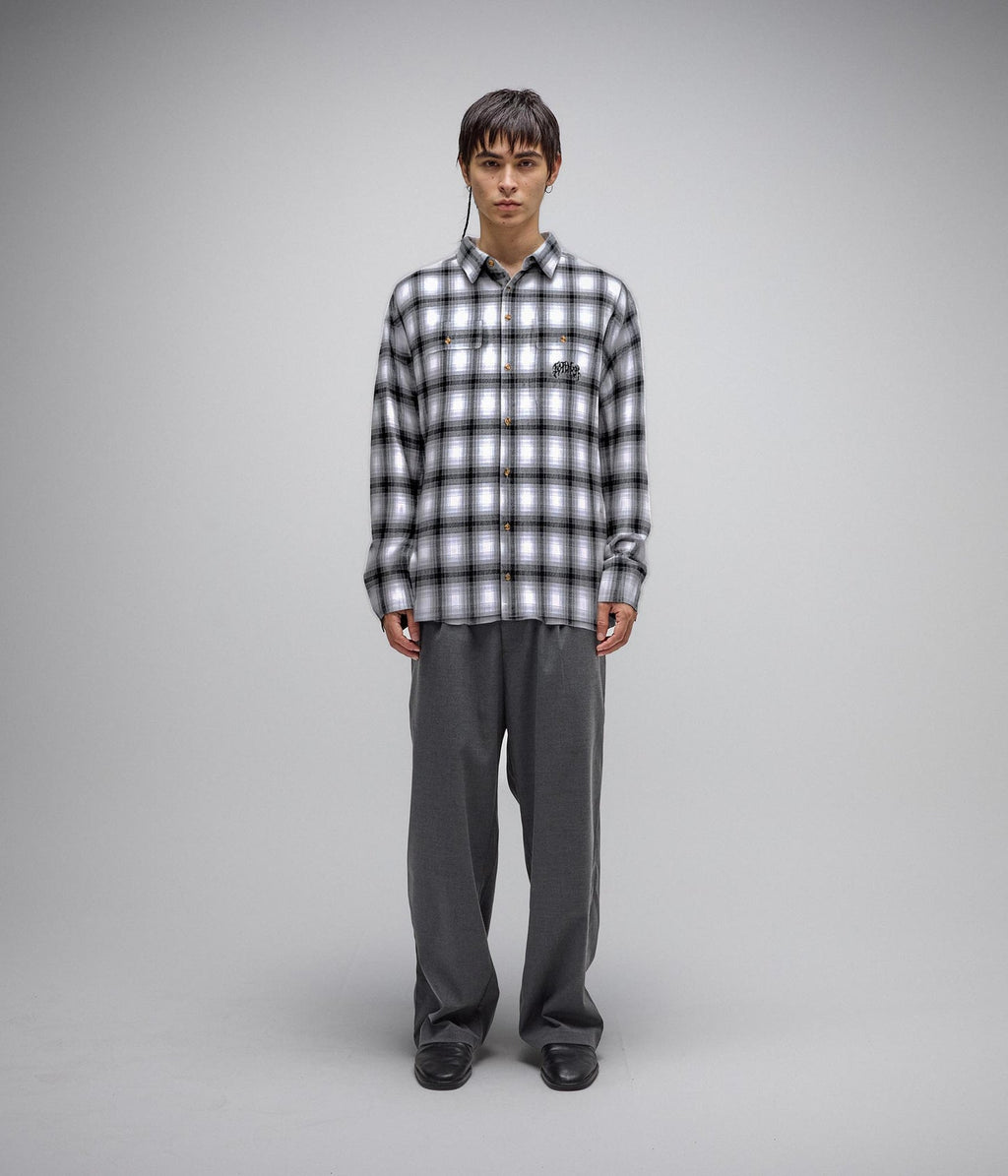 Former Vivian Flannel LS Shirt in Grey | Free Aotearoa NZ shipping on your Former clothing order over $100* with Pavement Skate Shop! 