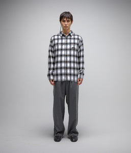Former Vivian Flannel LS Shirt in Grey | Free Aotearoa NZ shipping on your Former clothing order over $100* with Pavement Skate Shop! 