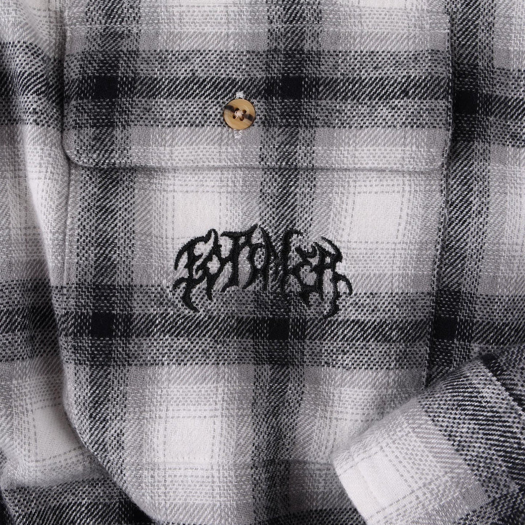 Former Vivian Flannel LS Shirt in Grey | Free Aotearoa NZ shipping on your Former clothing order over $100* with Pavement Skate Shop! 