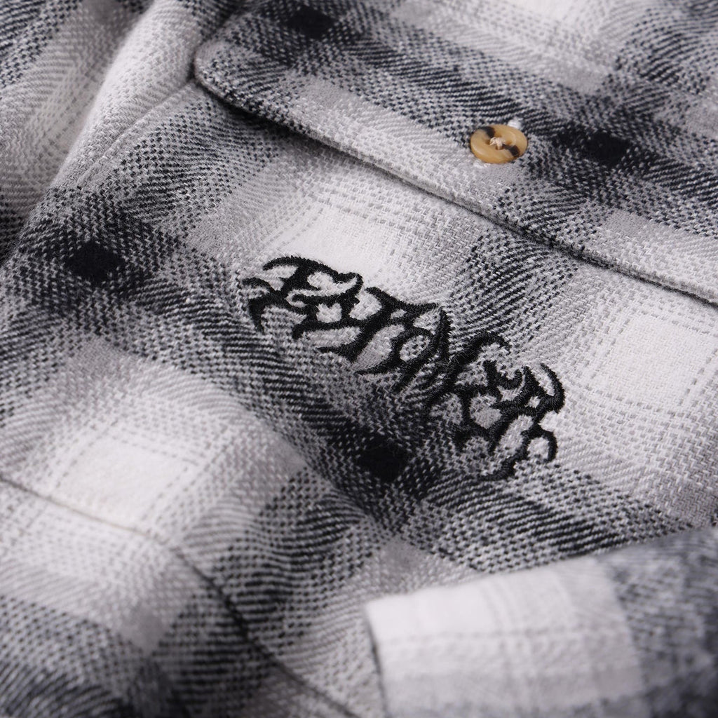 Former Vivian Flannel LS Shirt in Grey | Free Aotearoa NZ shipping on your Former clothing order over $100* with Pavement Skate Shop! 