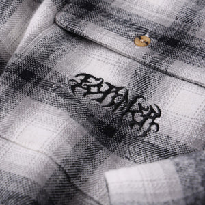 Former Vivian Flannel LS Shirt in Grey | Free Aotearoa NZ shipping on your Former clothing order over $100* with Pavement Skate Shop! 
