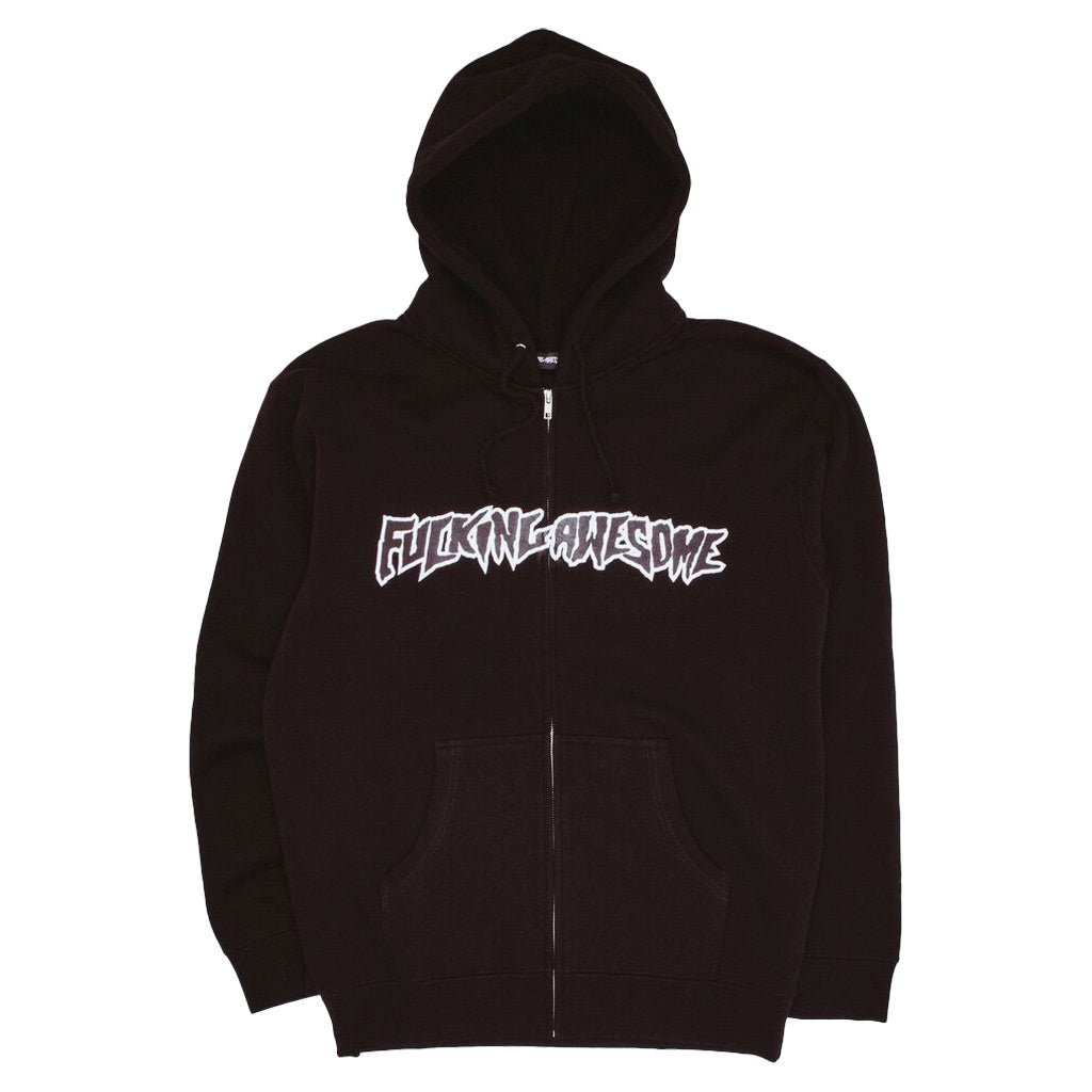 Buy the Fucking Awesome Stamp Logo Zip Hoodie in Black with Pavement Skate Store online! Free Aotearoa NZ shipping.