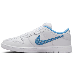 Nike SB Nicole Hause Dunk Low Pro - White/University Blue-White. Playfully off the chain. That's not a paradox, that's Nicole Hause's approach to skateboarding, life and leisure. Style code: FZ8802-100. Free Aotearoa NZ shipping when you order online with Pavement Skate Store.