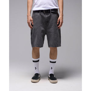 Former Distend VT Denim 20.5" Carpenter Short - Washed Grey | Free Aotearoa NZ shipping on your Former order over $100* with Pavement Skate Store online!