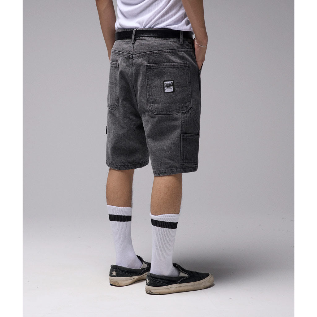 Former Distend VT Denim 20.5" Carpenter Short - Washed Grey | Free Aotearoa NZ shipping on your Former order over $100* with Pavement Skate Store online!