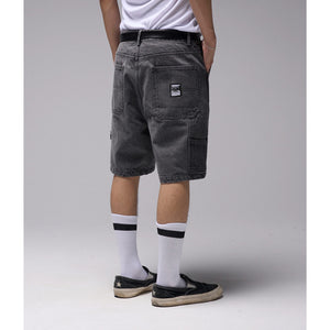 Former Distend VT Denim 20.5" Carpenter Short - Washed Grey | Free Aotearoa NZ shipping on your Former order over $100* with Pavement Skate Store online!