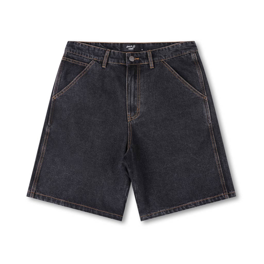 Former Reynolds 21" Denim Walkshorts - Washed Black | Free Aotearoa NZ shipping on your Former order over $100* with Pavement Skate Store online!
