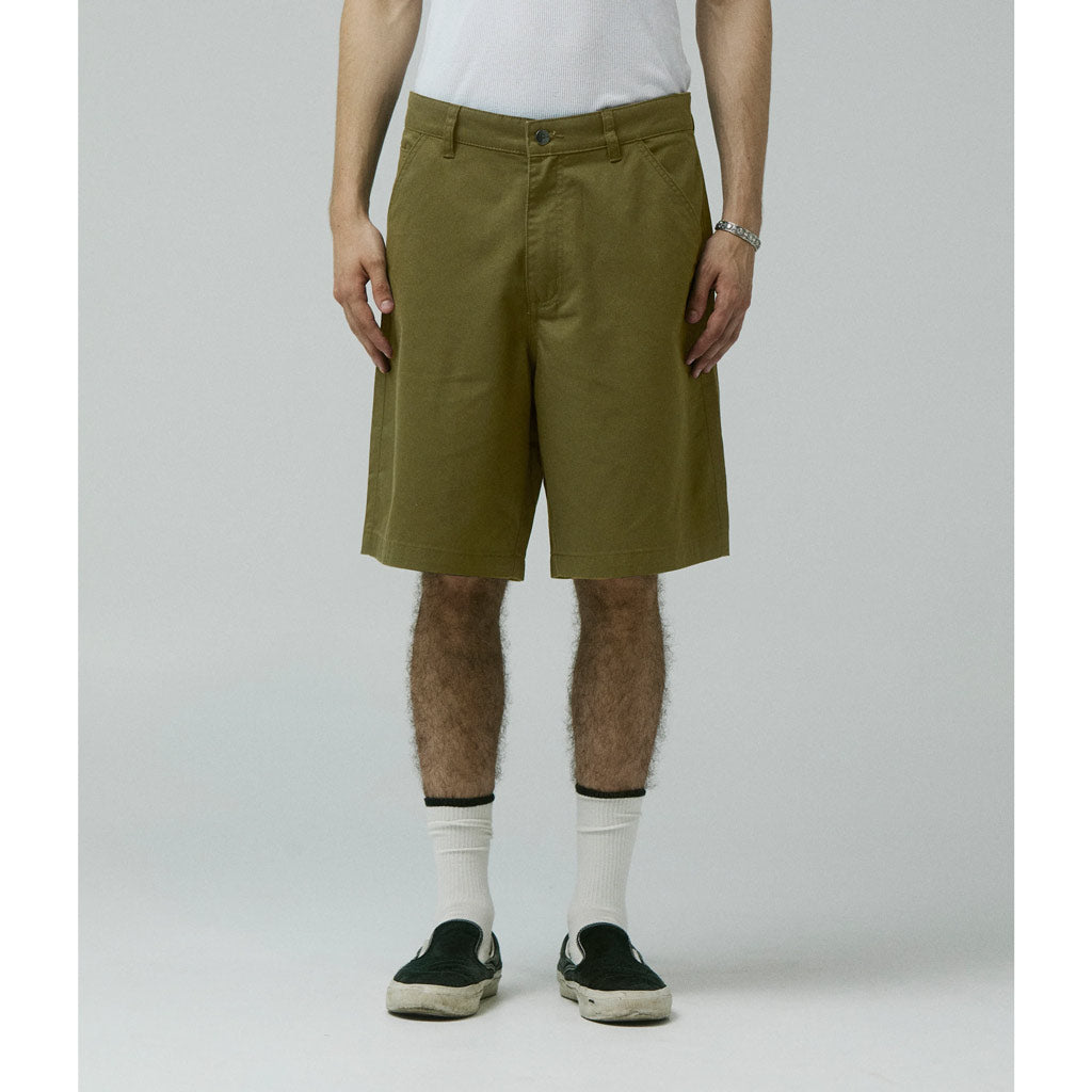 Former Reynolds 21" Walkshorts - Deep Olive | Free Aotearoa NZ shipping on your Former order over $100* with Pavement Skate Store online!
