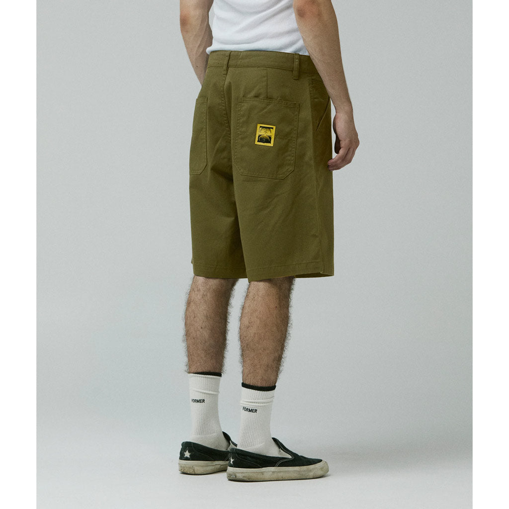 Former Reynolds 21" Walkshorts - Deep Olive | Free Aotearoa NZ shipping on your Former order over $100* with Pavement Skate Store online!