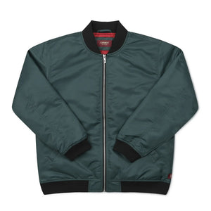 Former Varsity AG Jacket - Forest. 100% Nylon Twill Bomber Jacket. Regular Fit. Zipper Front. Back Embroidery. Former Trims. Free, fast NZ shipping. Shop Former men's jackets, shirts, tees, hoodies, pants and caps. Pavement skate shop, Dunedin.