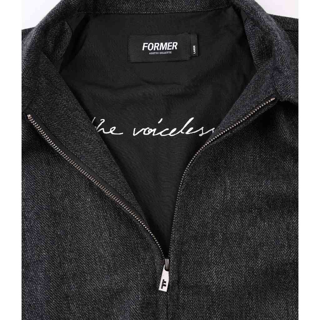 Former AG Cage Wool Jacket in Grey | Shop Former Merchandise clothing online with Pavement Skate Store with free Aotearoa NZ shipping over $100*! 