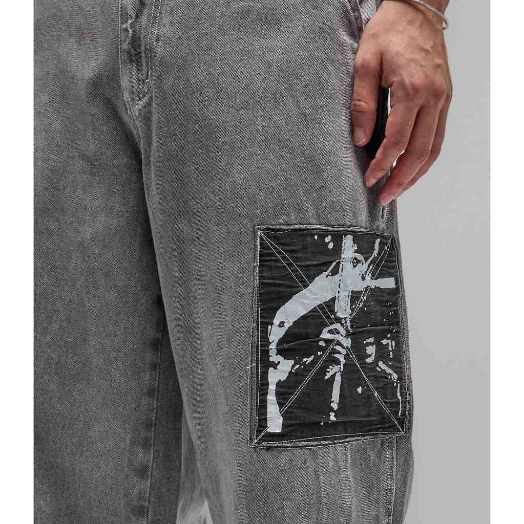 Former Distend Denim Pant in Sacrafice Washed Grey | Shop Former online with Pavement Skate Store and enjoy free Aotearoa NZ shipping on orders over $100*!